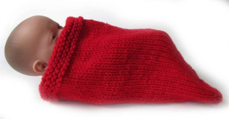 KSS Red Baby Cocoon 0 - 3 Months - Click Image to Close
