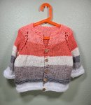 KSS White/Beige/Orange Sweater/Cardigan (10 Years) SW-1124