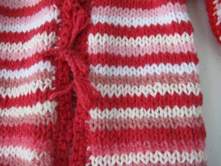 KSS Candy Stripe Sweater/Cardigan (12 - 18 Months)