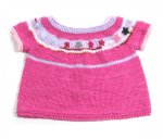 KSS Cotton Dark Pink Short Sleeve Toddler Sweater Vest (1 Year) SW-745