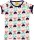DUNS Sweden Adult Size "RADISHES" Short Sleeve Organic Cotton Top XSmall