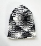 KSS Black/White Colored Ribbed Cap 15" (9 Months)