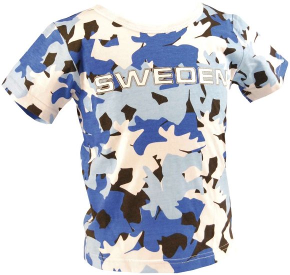 Ola Nesje T-shirt Blue Camo Pattern 160cm/ 12 - 14 Years 81316