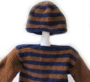 KSS Purple/Brown Colored Sweater and Hat Set (2 Years)