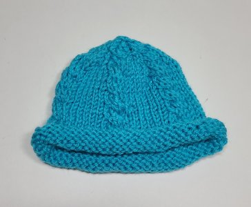 KSS Turqoise Beanie Knitted Cap 15" (3-6 Months) HA-846
