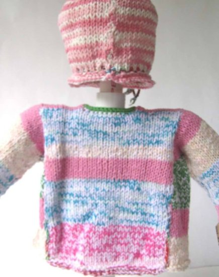 KSS Multicolored Cotton Sweater/Cardigan Set (12 Months)