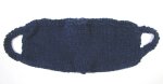 KSS Navy Knitted Ear to Ear Lined Face Mask Adult KSS-HM-003