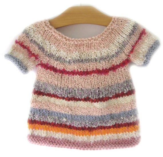 KSS Multi Colored Knitted Toddler Sweater Dress 2T - Click Image to Close
