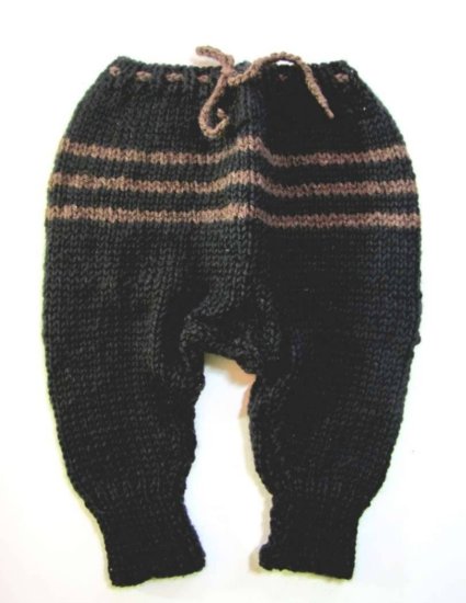 KSS Knitted Soft Black Pants (6 Months) - Click Image to Close