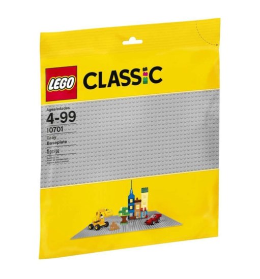 LEGO System X-Large Gray Baseplate 10701