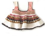KSS Cotton Knitted/Crocheted Dress and Hat 6 Months
