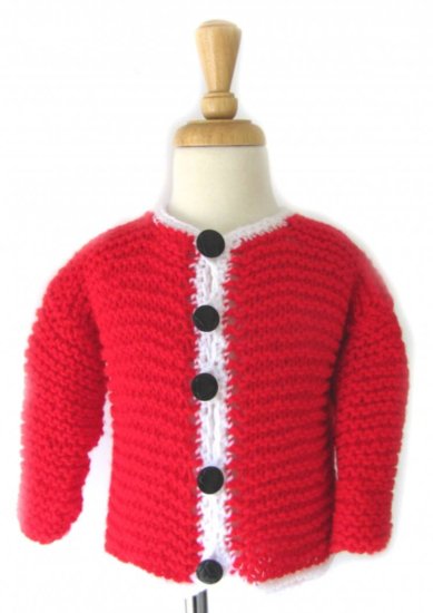 KSS Bright Red Toddler Sweater/Cardigan (3-4 Years) - Click Image to Close