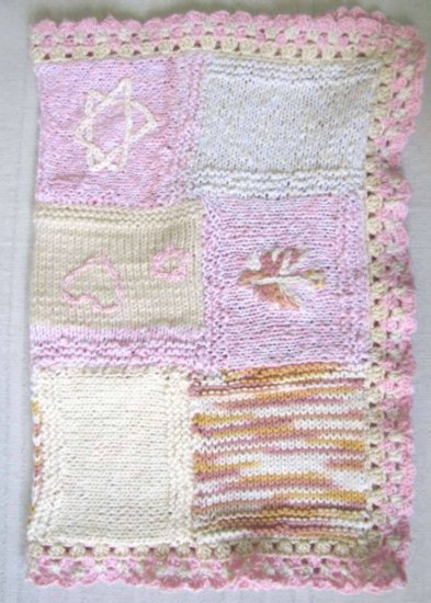 KSS  Pink  Cotton Patchwork Baby Blanket  21 