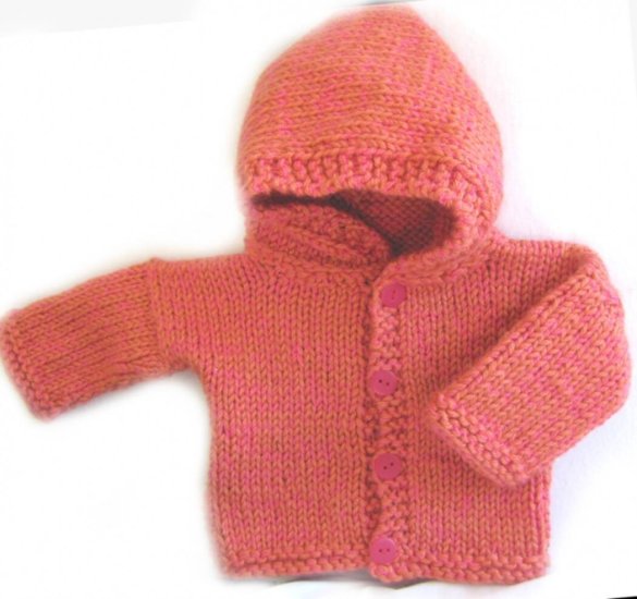 KSS Copper Hooded Sweater/Cardigan (3 Months) SW-696