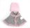 KSS Grey and Pink Sweater Vest Cape & Hat 6 Months