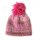 KSS Pinkish Baby Hat with Yarn Pom Pom 12 - 13" (0 -12 Months)