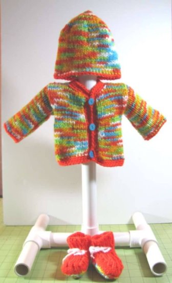 KSS Crayon Sweater/Cardigan Set (3 Months) - Click Image to Close