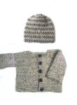 KSS Heavy Grey/Natural Sweater/Jacket 2 Years/2T SW-761