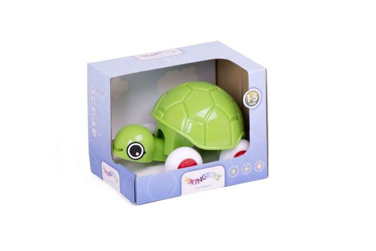 Viking Toys Pull Along Turtle Toy Green  81330