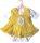 KSS Yellow Crocheted Cotton Dress Set 3 Months