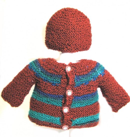 KSS Copper/Green Sweater/Jacket (9 Months) - Click Image to Close
