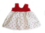 KSS Cotton Dress Red with Hearts 24months