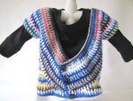 KSS Free Form Crocheted Long Sweater Vest with T-shirt 12 Months