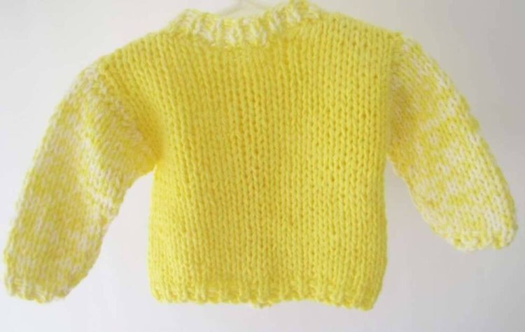 KSS Yellow/White Heavy Sweater/Jacket (18 Months)