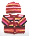 KSS Very Colorful Sweater/Jacket and Cap set (6 Months) SW-711