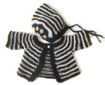 KSS Soft Striped Cardigan and Hat Newborn - 3 Months