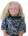 KSS Heavy Black/White Sweater and Pants for 18" Doll or Newborn