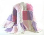 KSS Square Pinkish Baby Blanket 30x36" Newborn and up