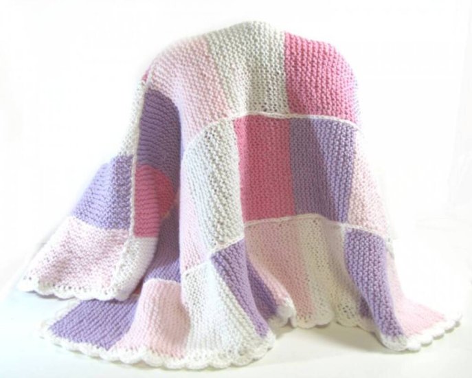KSS Square Pinkish Baby Blanket 30x36