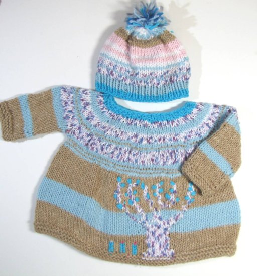 KSS Tree Pullover Sweater with a Hat (12 Months) - Click Image to Close