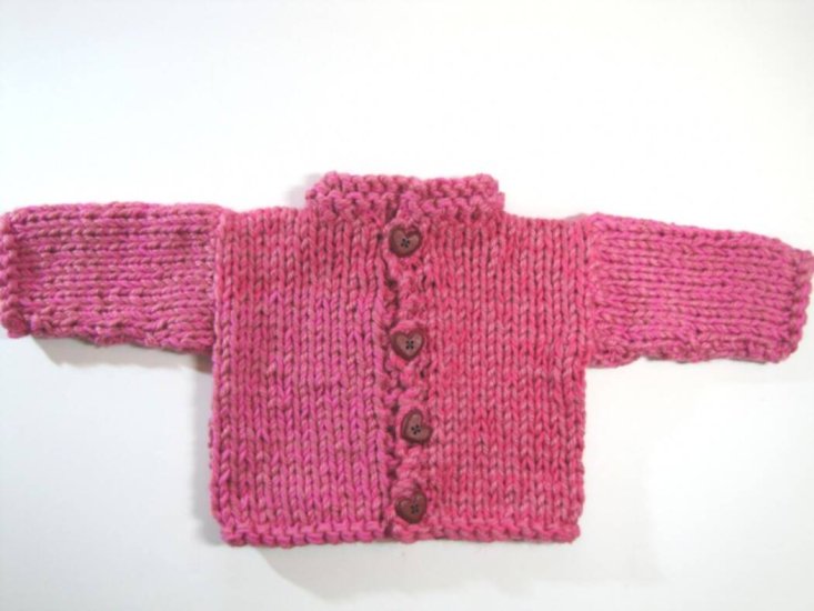 KSS The Pink Heavy Baby Sweater/Jacket (6-9 Months) SW-726 - Click Image to Close