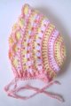 KSS Pink/Yellow Bonnet Type Hat 14 - 16" (12 - 24 Months) HA-309