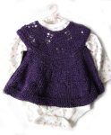 KSS Purple Knitted Dress and Onesie 9 Months