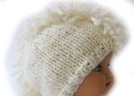 KSS OffWhite Beanie with a Mowhawk 17 - 19" (3 - 4 Years)