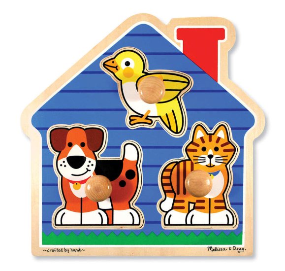 Melissa & Doug House Pets Jumbo Knob Puzzle