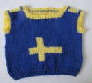 KSS Blue with Swedish Flag Baby Vest 18 Months SW-445