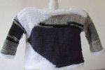 KSS Free Form Navy, Purple and White Pullover Sweater (3-4 Years)