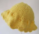 KSS Yellow Crocheted Cotton Adjustable Sunhat 15-17" (6-24 Months)
