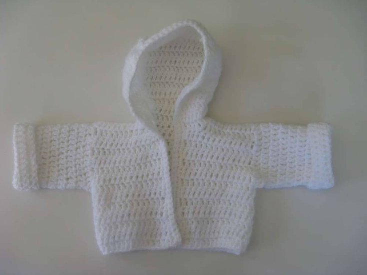 KSS White Hooded Sweater/jacket 60cm (3-6 Months) - Click Image to Close