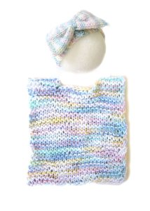 KSS Pastel Cotton Baby Sweater/Vest & Headband (9 Months) SW-153-HB-170