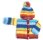 KSS Rainbow Sweater/Cardigan with a Hat (6 - 9 Months)