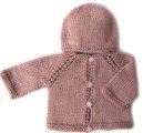 KSS Dusty Pink Sweater/Jacket and Cap set (6 Months) SW-298