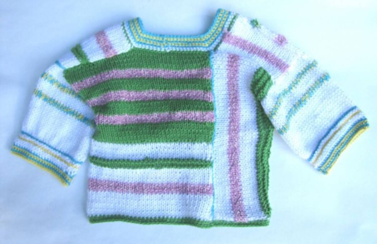 KSS Pastel Colored Cotton V-neck Sweater (2 Years) - Click Image to Close