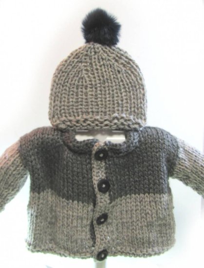 KSS Grey Heavy Knitted Sweater/Jacket (18 Months)