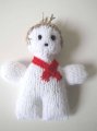 KSS White Knitted Baby Toy 7" tall
