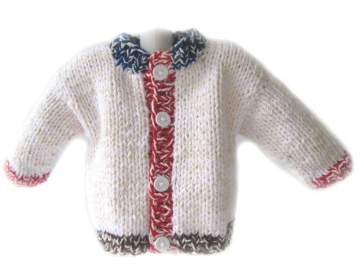 KSS Bone Colored Knitted Sweater/Jacket 2 Years